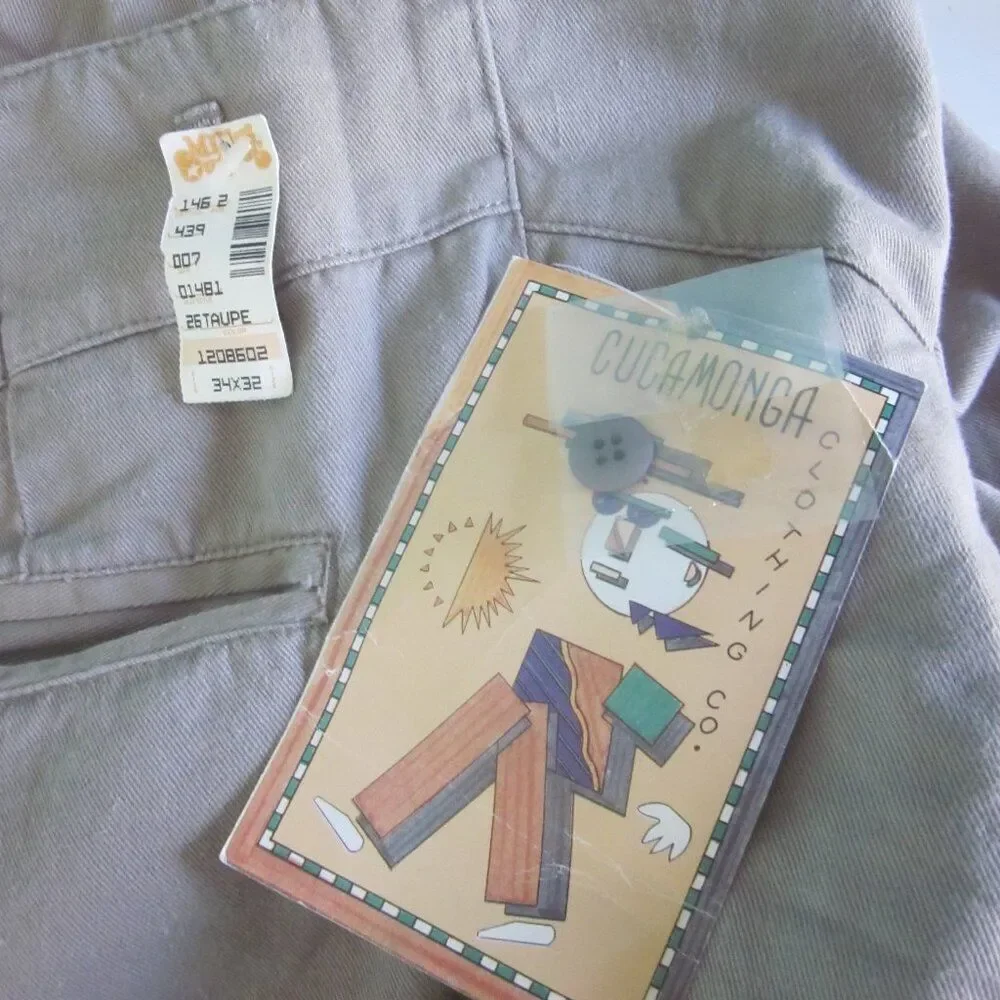 Millers Outpost VINTAGE 1973 Mens Size 34 x 32 Pleat Front Chino Cotton Pants